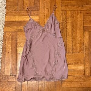 Victoria’s Secret Lace Trim Slip Dress in Mauve
